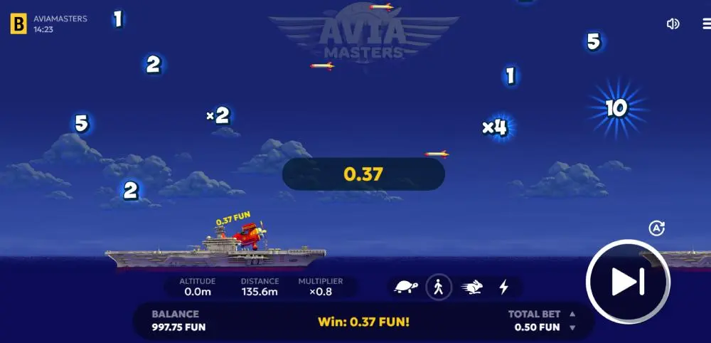 Aviamasters Spielmerkmale. Aviamasters Spielmerkmale.